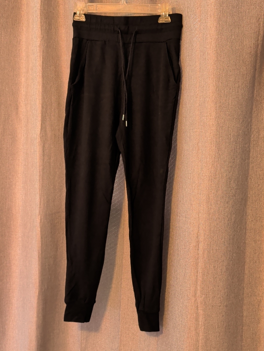 Black Women's Jogger Pants - Casual Drawstring Sweatpants